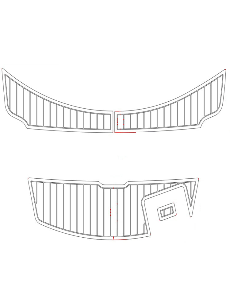 2008-2012 Sea Ray 185 Eva Foam Boat Flooring Faux Teak Boat Deck Foam Boat Decking Marine Mat Cockpit Swim Platform Pads - hxbyx