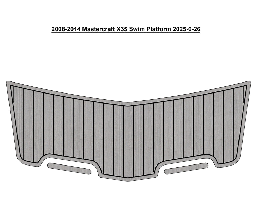 2008–2014 MasterCraft X-35 – Custom EVA Foam Swim Platform Pad - hxbyx