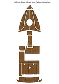 EVA Boat Flooring Kit for 1999 Four Winns 238 Vista – Cabin Cruiser Marine Flooring & Non Slip Deck Upgrade for 23ft Family Weekender Boats - Hxbyx