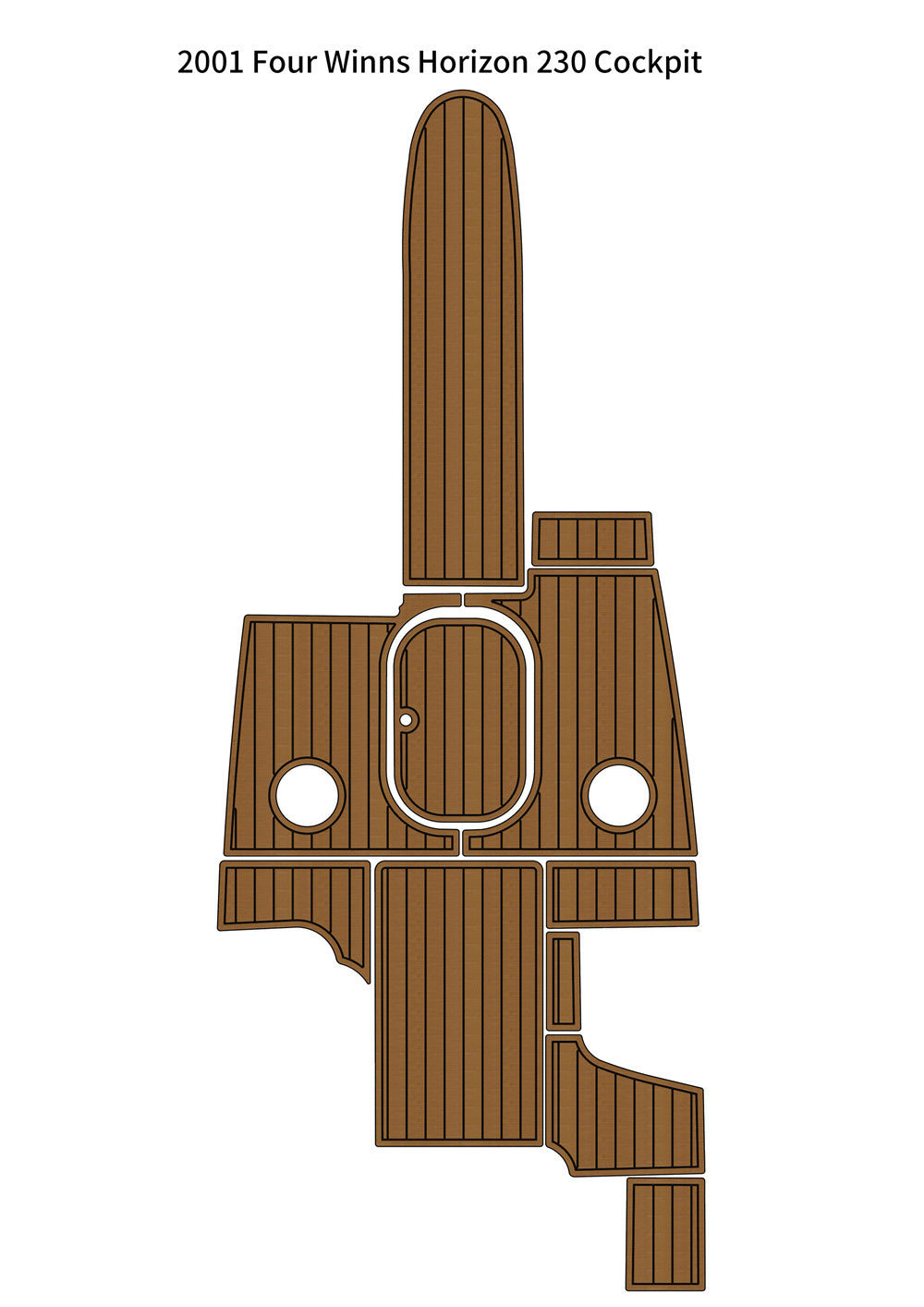EVA Boat Flooring Kit for 2001 Four Winns H230 – Early Model Sport Bowrider Marine Flooring & Non Slip Deck Upgrade for 23ft H-Series Boats - Hxbyx