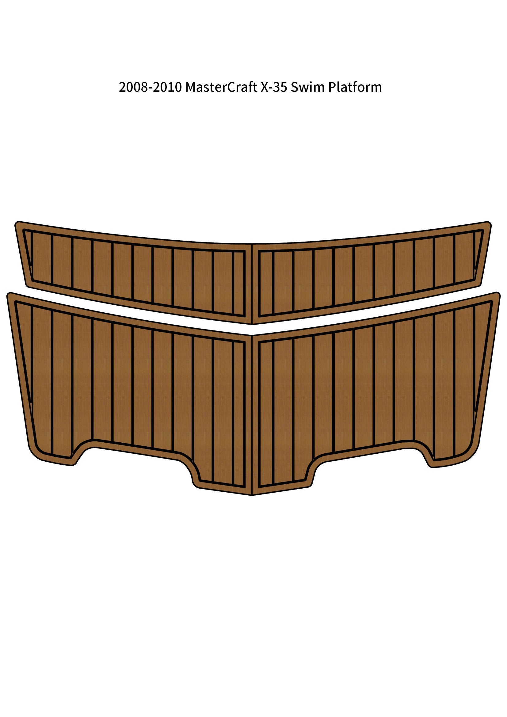 2008–2010 MasterCraft X-35 – Custom EVA Foam Marine Flooring Kit - hxbyx