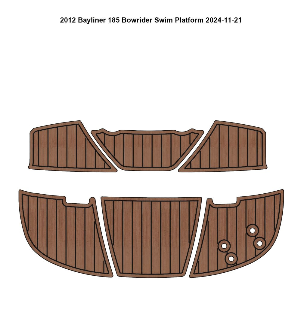 EVA Boat Flooring Kit for 2012 Bayliner 185 Bowrider – Entry Level Family Boat Marine Flooring & Non Slip Deck Replacement Upgrade - Hxbyx