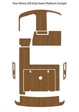EVA Boat Flooring Kit for Four Winns Vista 238 – Cuddy Cabin Marine Flooring & Non Slip Deck Upgrade for 23–24ft Entry Cruiser Boats