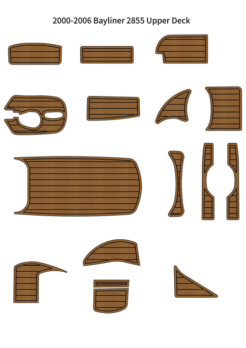 2000-2006 Bayliner 2855 – Custom EVA Foam Marine Flooring Kit - Hxbyx