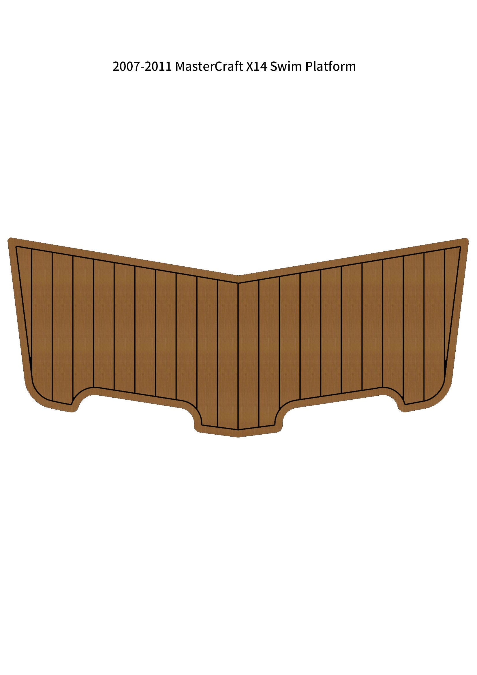 2007–2011 MasterCraft X14 – Custom EVA Foam Marine Flooring Kit - hxbyx
