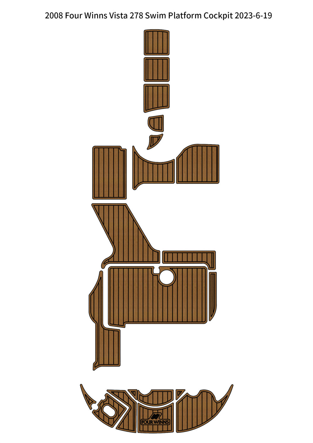 EVA Boat Flooring Kit for 2008 Four Winns Vista 278 – Cabin Cruiser Marine Flooring & Non Slip Deck Upgrade for 27–28ft Vista Series Boats - Hxbyx