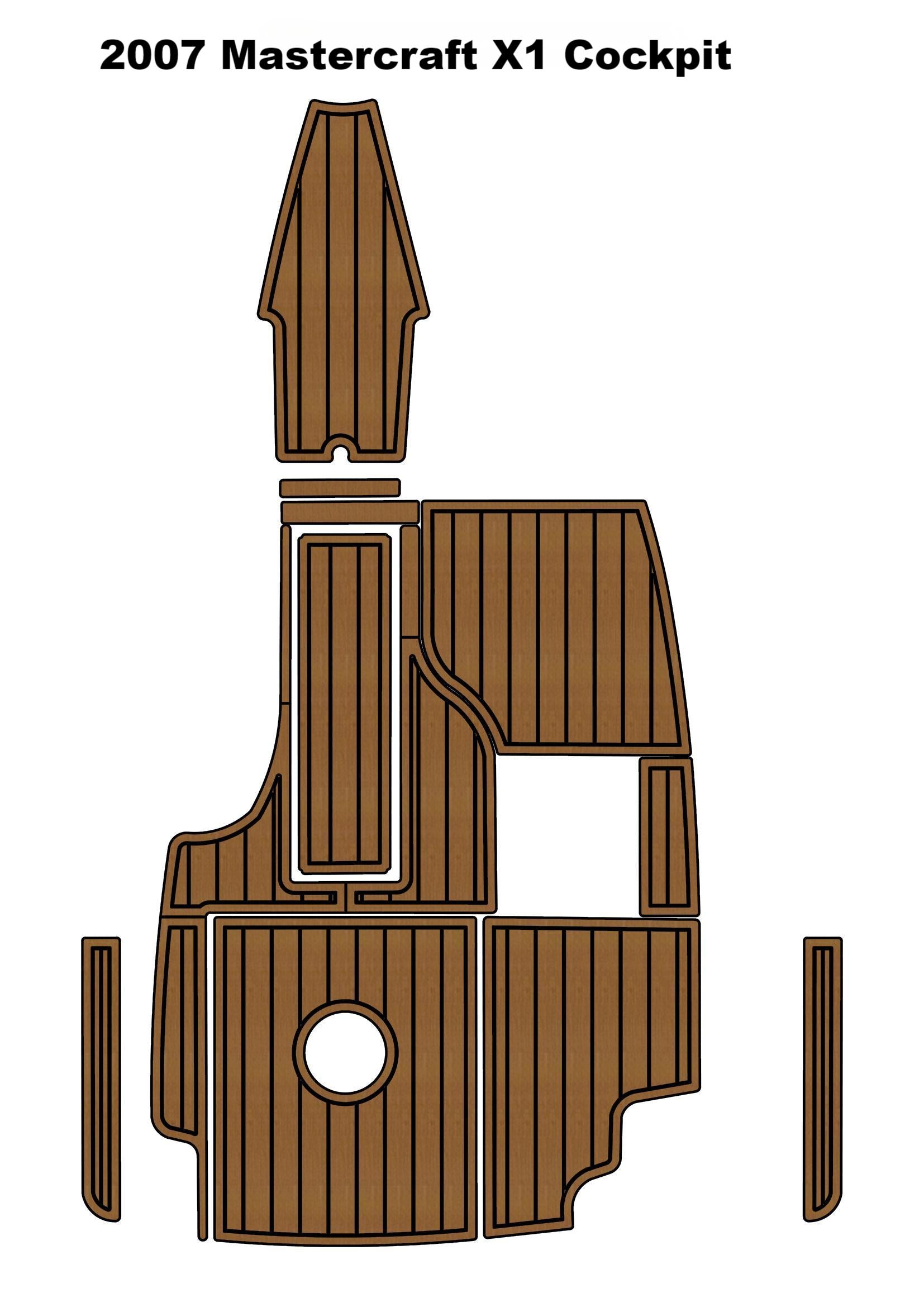 2007 MasterCraft X1 – Custom EVA Foam Marine Flooring Kit - hxbyx