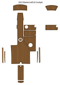 2012 MasterCraft X2 – Custom EVA Foam Marine Flooring Kit - hxbyx