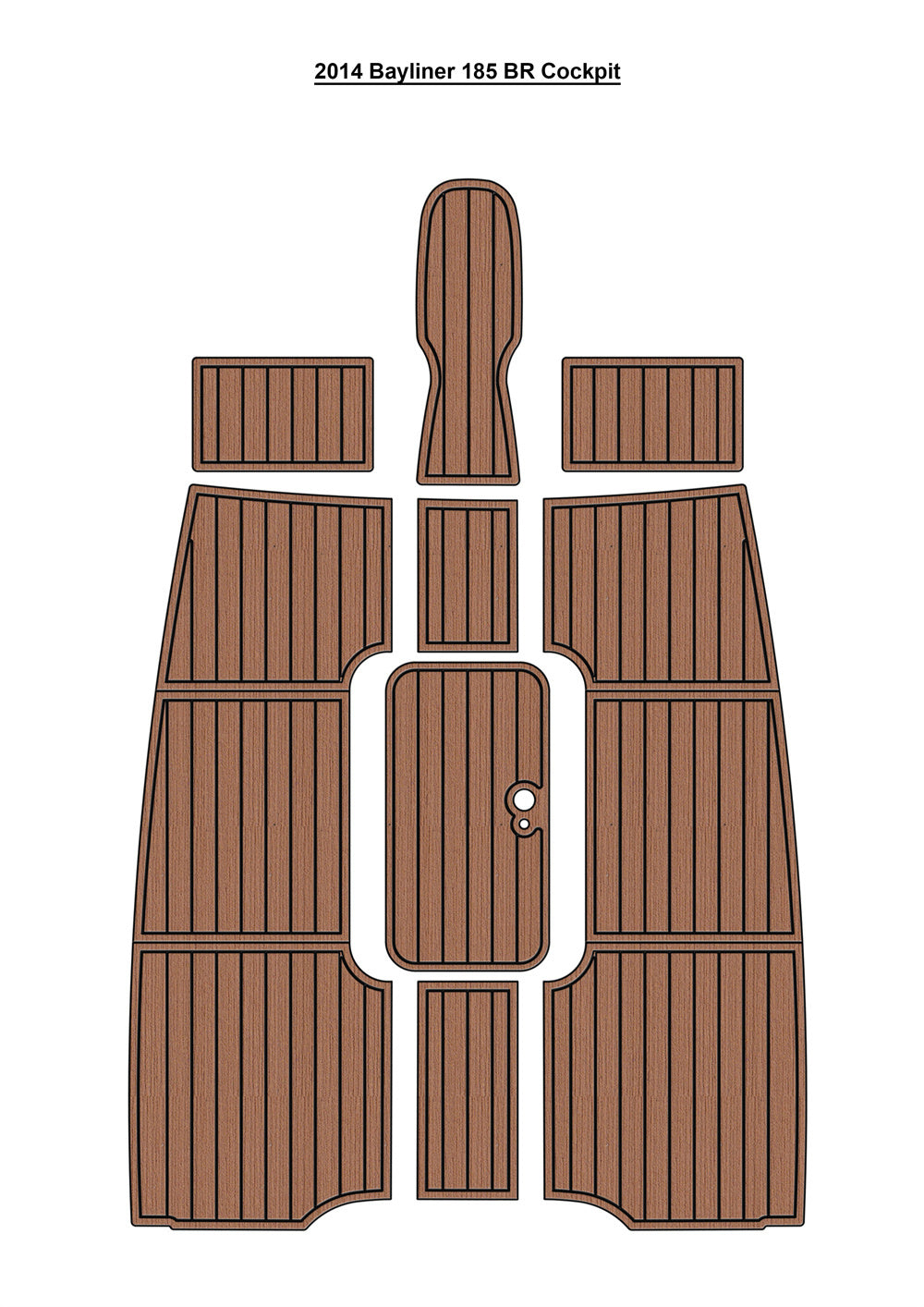 EVA Boat Flooring Kit for 2014 Bayliner 185 BR – Compact Bowrider Marine Flooring & Non Slip Entry Level Boat Deck Modern Upgrade - Hxbyx