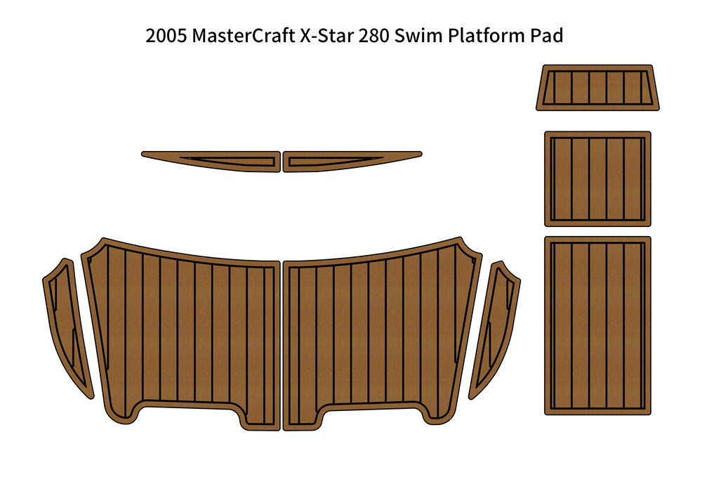 2005 MasterCraft X-Star 280 – Custom EVA Foam Swim Platform Pad - hxbyx
