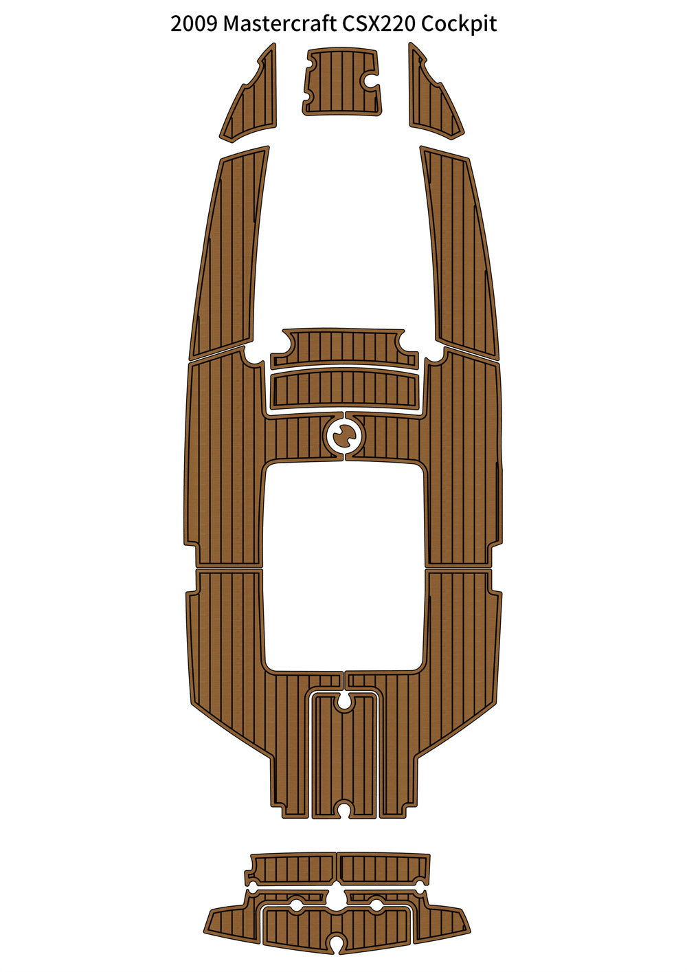 2009 MasterCraft CSX220 – Custom EVA Foam Marine Flooring Kit - hxbyx