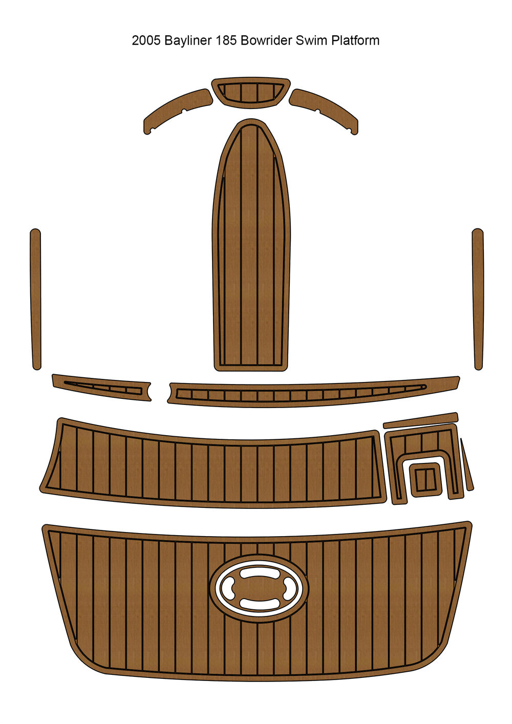 EVA Boat Flooring Kit for 2005 Bayliner 185 Bowrider – Entry Level Family Marine Flooring & Non Slip Deck Upgrade for Small Recreational Boats - Hxbyx