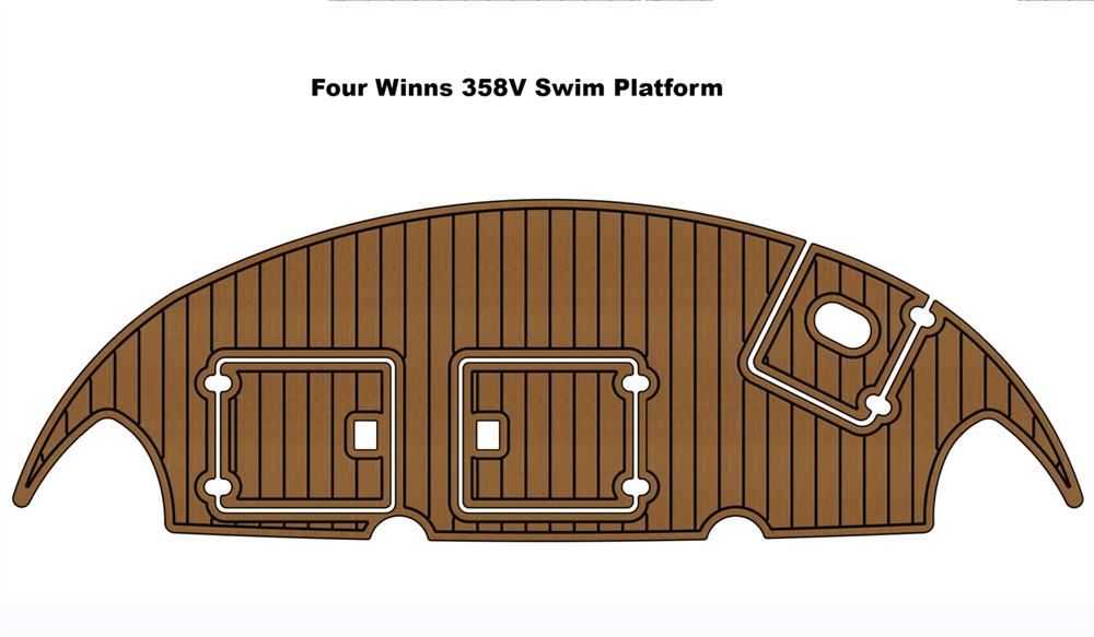 EVA Boat Flooring Kit for Four Winns Vista 358V – Marine Floor Replacement for 35ft Cabin Cruiser Non Slip Deck Upgrade - Hxbyx