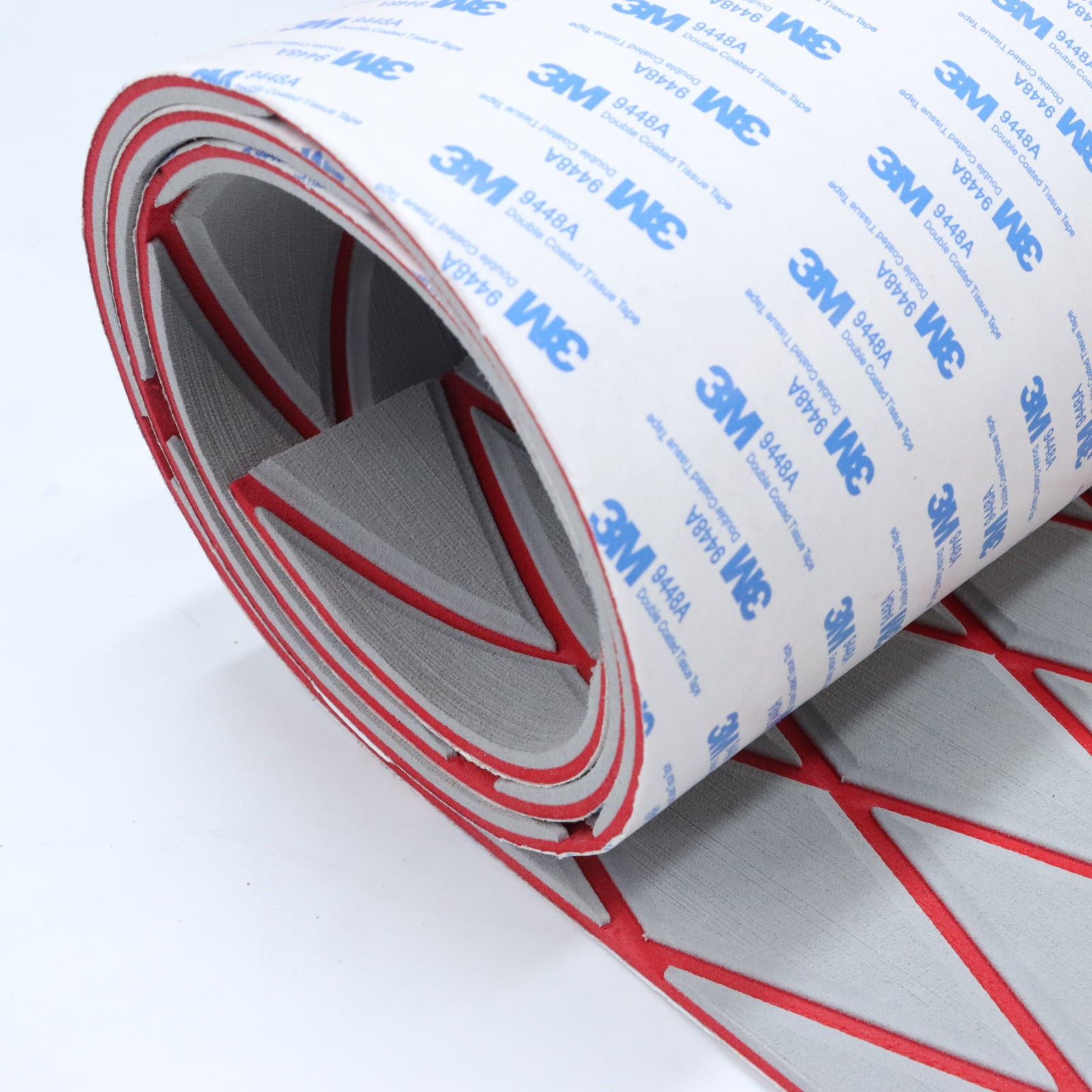 Engraved Large Diamond EVA Foam Sheet – Gray & Red Boat Flooring - Hxbyx
