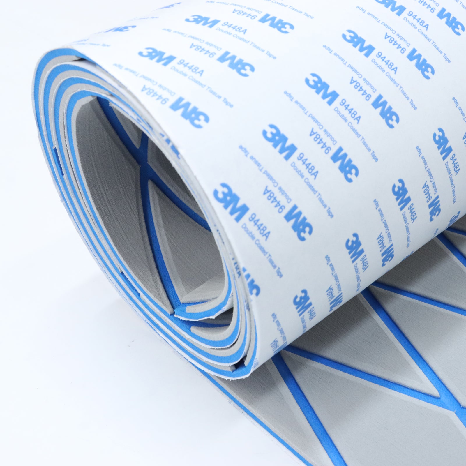 Engraved Large Diamond EVA Foam Sheet – Gray & Blue Boat Flooring - Hxbyx
