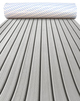 Faux Teak EVA Foam Sheet – Gray & Black Boat Flooring