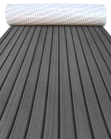 Faux Teak EVA Foam Sheet – Dark Gray & Black Boat Flooring