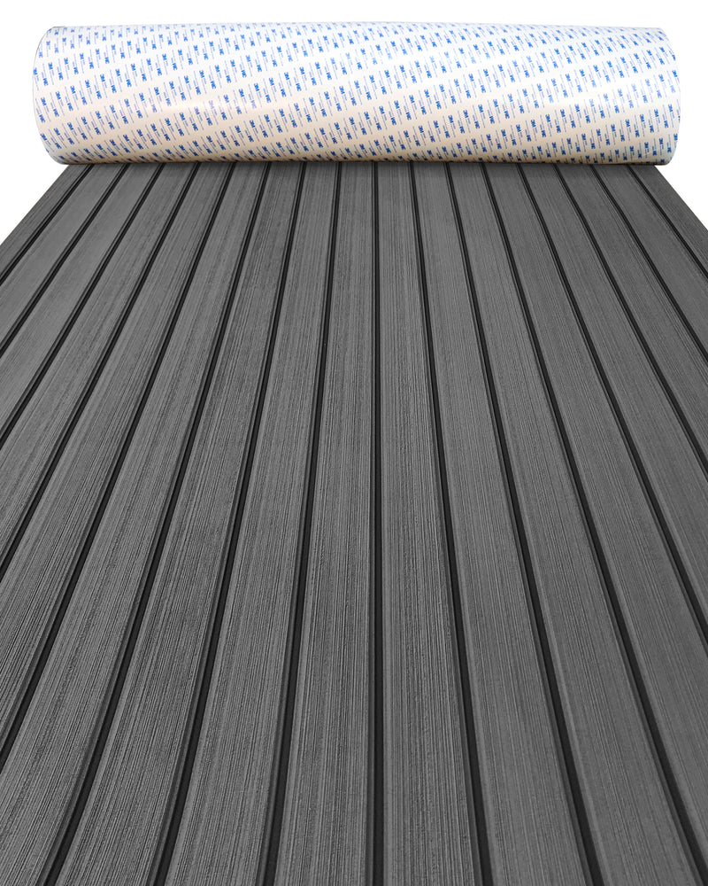 Faux Teak EVA Foam Sheet – Dark Gray & Black Boat Flooring - Hxbyx