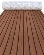 Faux Teak EVA Foam Sheet – Dark Brown & Black Boat Flooring - Hxbyx