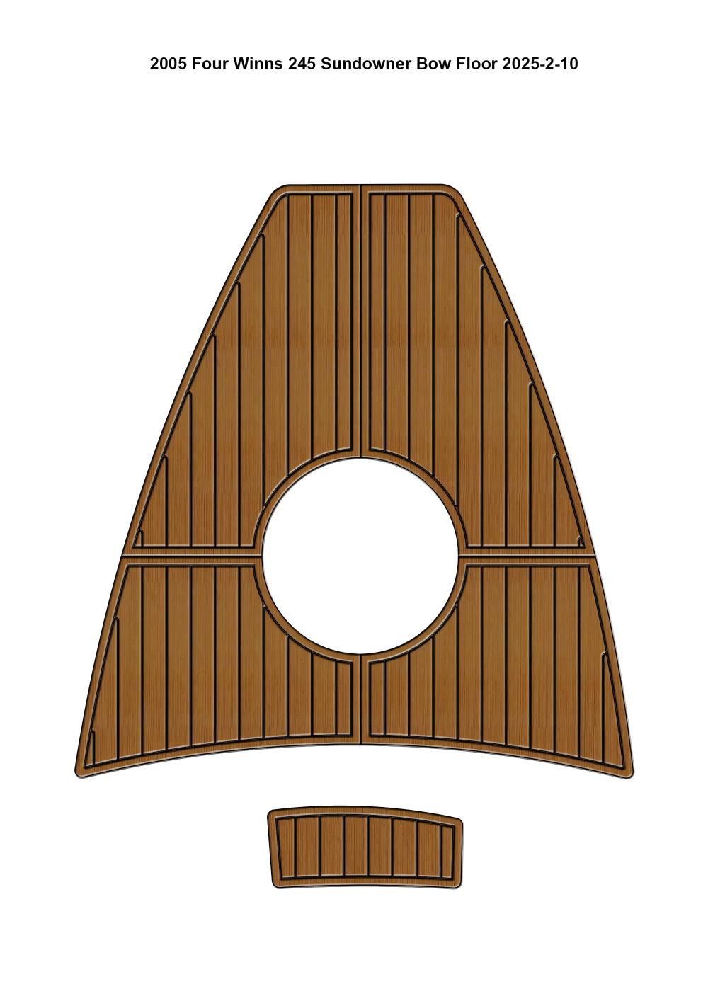 EVA Boat Flooring Kit for 2005 Four Winns 245 Sundowner – Cabin Cruiser Marine Flooring & Non Slip Deck Upgrade for 24ft Weekender Boats - Hxbyx