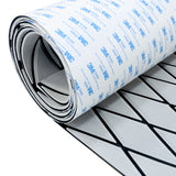 Engraved Large Diamond EVA Foam Sheet – Gray & Black Boat Flooring