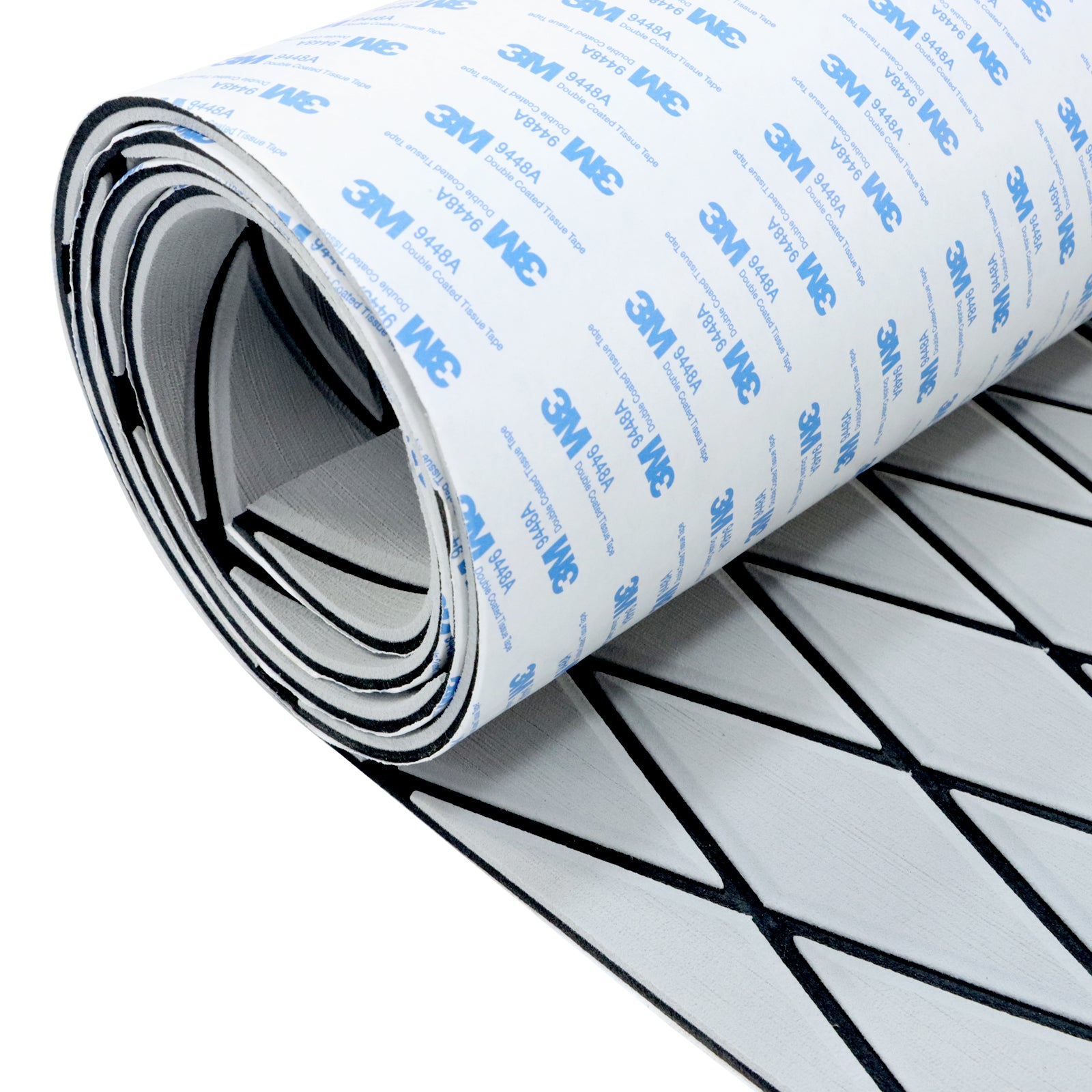 Engraved Large Diamond EVA Foam Sheet – Gray & Black Boat Flooring - Hxbyx