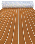 Faux Teak EVA Foam Sheet – Brown & White Boat Flooring - Hxbyx