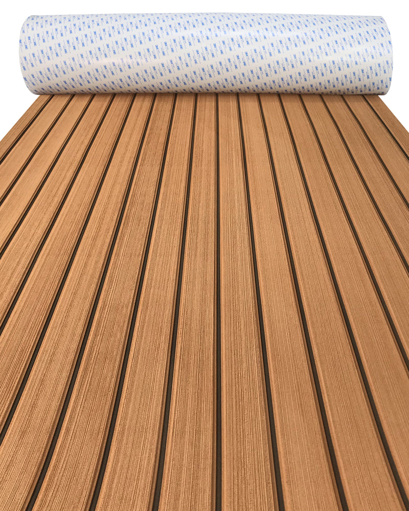 Faux Teak EVA Foam Sheet – Brown & Black Boat Flooring - Hxbyx