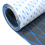 Engraved Large Diamond EVA Foam Sheet – Dark Gray & Blue Boat Flooring - Hxbyx