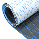 Engraved Large Diamond EVA Foam Sheet – Dark Gray & Blue Boat Flooring