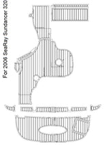 EVA Boat Flooring Kit for 2006 Sea Ray Sundancer 320 – Custom Marine Cabin, Salon, Cockpit & Helm Deck System