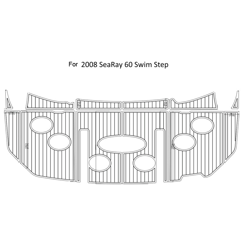 2008 Sea Ray 60 Swim Step Eva Foam Boat Flooring Faux Teak Boat Deck Foam Boat Decking Marine Mat Cockpit Swim Platform Pads - hxbyx