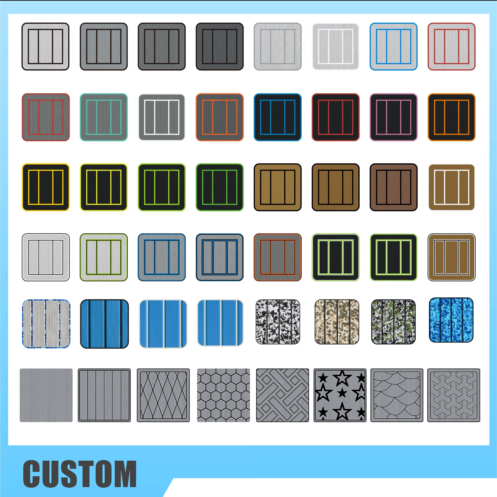 2002 MasterCraft 190 – Custom EVA Foam Marine Flooring Kit - hxbyx