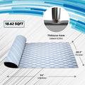 Engraved Large Diamond EVA Foam Sheet – Gray & Blue Boat Flooring - Hxbyx