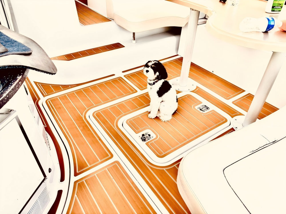 EVA Boat Flooring Kit for 2008 Four Winns Vista 378 – Luxury Cabin Cruiser Marine Flooring & Non Slip Deck Upgrade for 37ft Yacht-Class Boats - Hxbyx