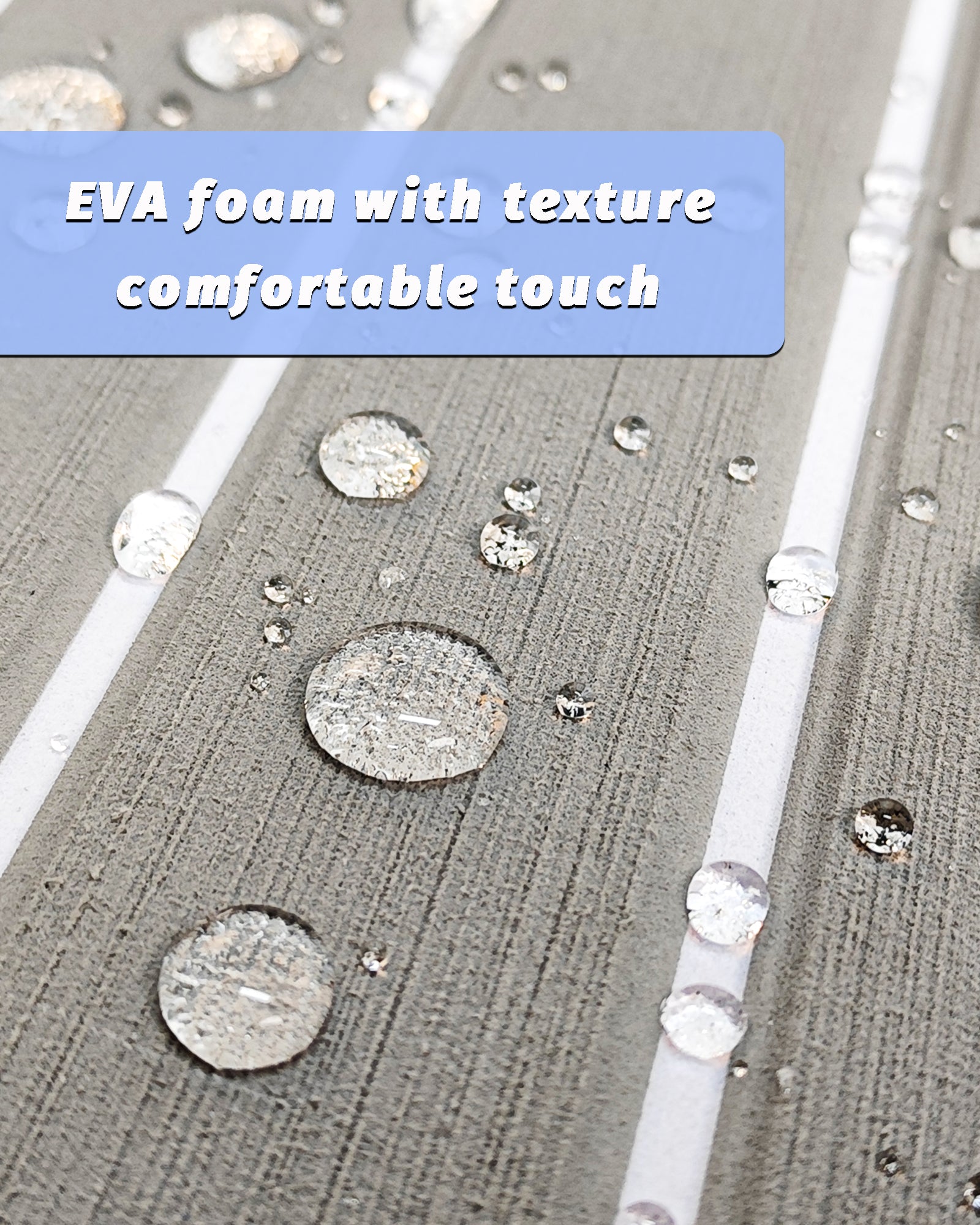 Faux Teak EVA Foam Sheet – Gray & White Boat Flooring - Hxbyx