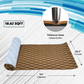 Engraved Large Diamond EVA Foam Sheet – Brown & Black Boat Flooring - Hxbyx