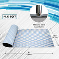 Engraved Large Diamond EVA Foam Sheet – Gray & Blue Boat Flooring - Hxbyx