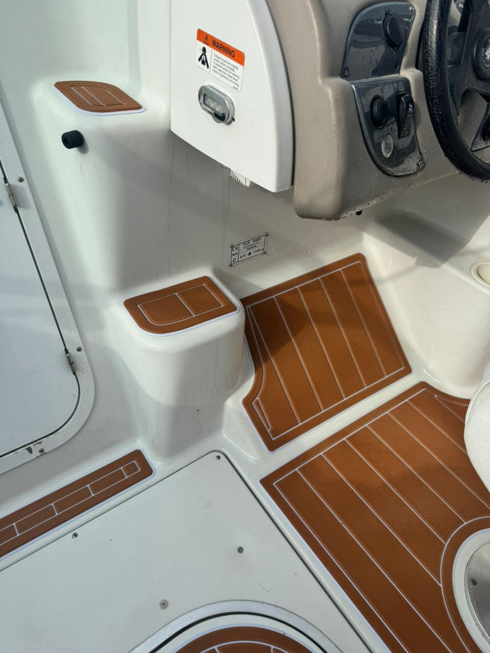 EVA Boat Flooring Kit for 2005 Four Winns 245 Sundowner – Cuddy Cabin Marine Flooring & Non Slip Deck Upgrade for 24–25ft Day Cruiser Boats - Hxbyx