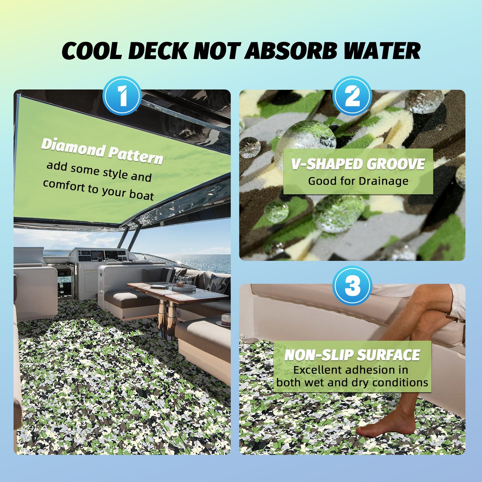 Jungle Camo EVA Foam Sheet – Small Diamond Pattern