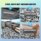 Snow Camo EVA Foam Sheet – Small Diamond Pattern Boat Flooring