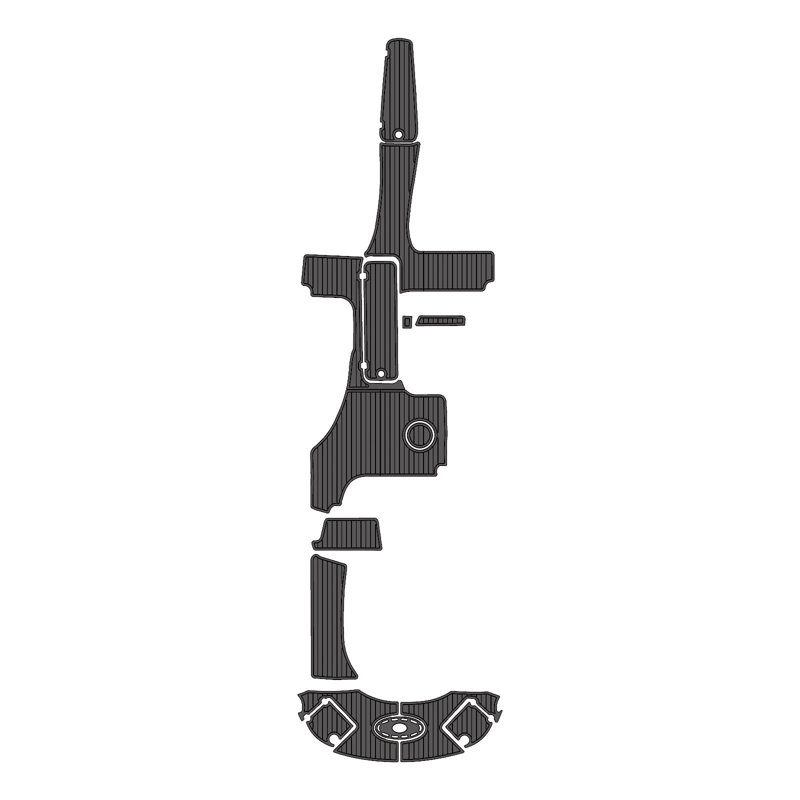 EVA Boat Flooring Kit for 2011 Chaparral 287 SSX – Luxury Sport Boat Teak Deck Replacement & Restoration - Hxbyx