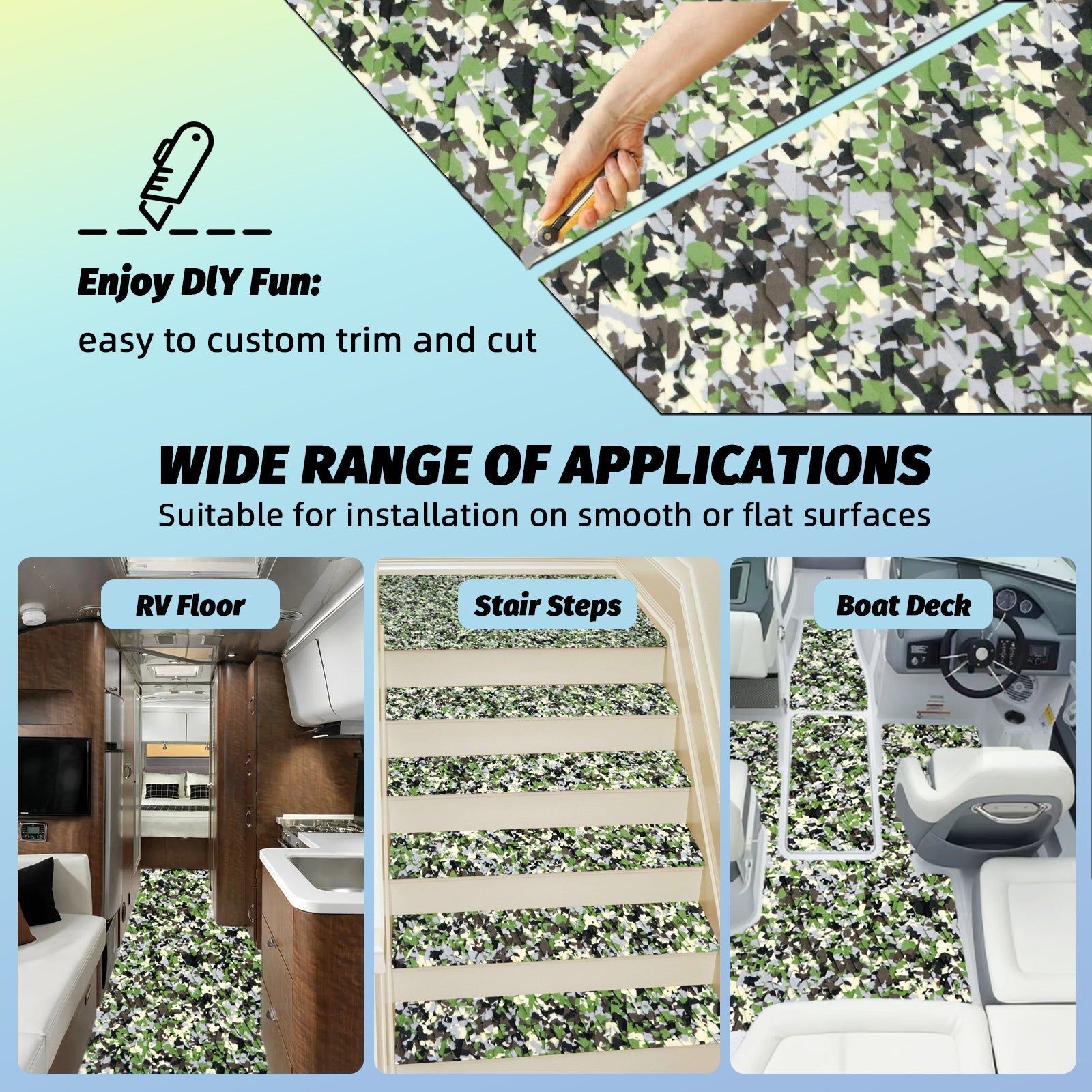 Jungle Camo EVA Foam Sheet – Small Diamond Pattern
