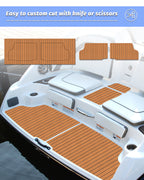 Faux Teak EVA Foam Sheet – Brown & Black Boat Flooring - Hxbyx