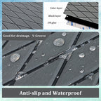 Engraved Large Diamond EVA Foam Sheet – Dark Gray & Black Boat Flooring - Hxbyx