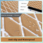 Engraved Large Diamond EVA Foam Sheet – Brown & White Boat Flooring - Hxbyx