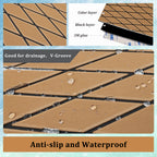 Engraved Large Diamond EVA Foam Sheet – Brown & Black Boat Flooring - Hxbyx