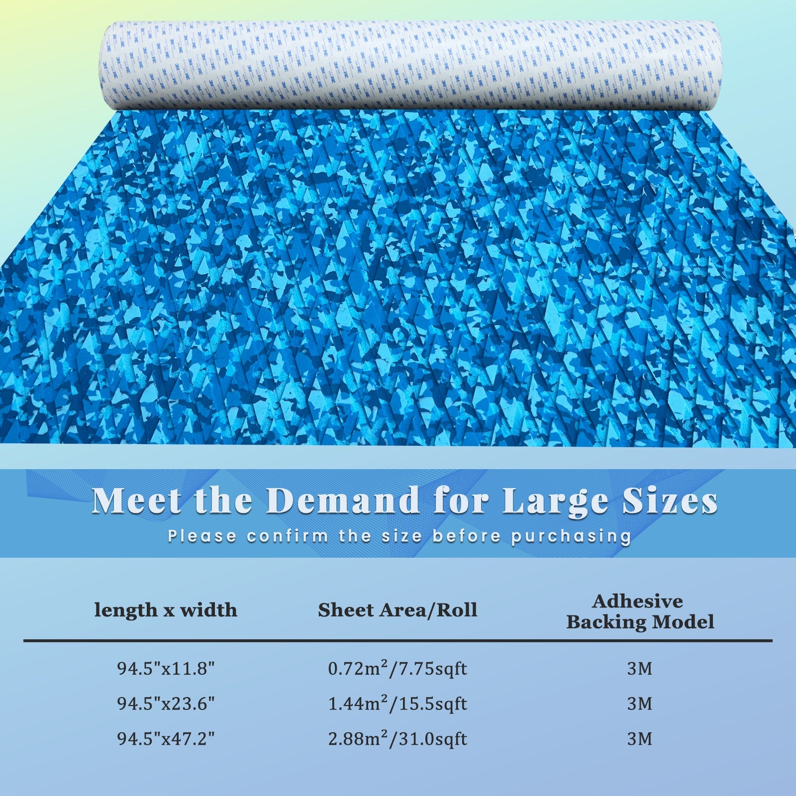 Marine Camo EVA Foam Sheet – Small Diamond Pattern