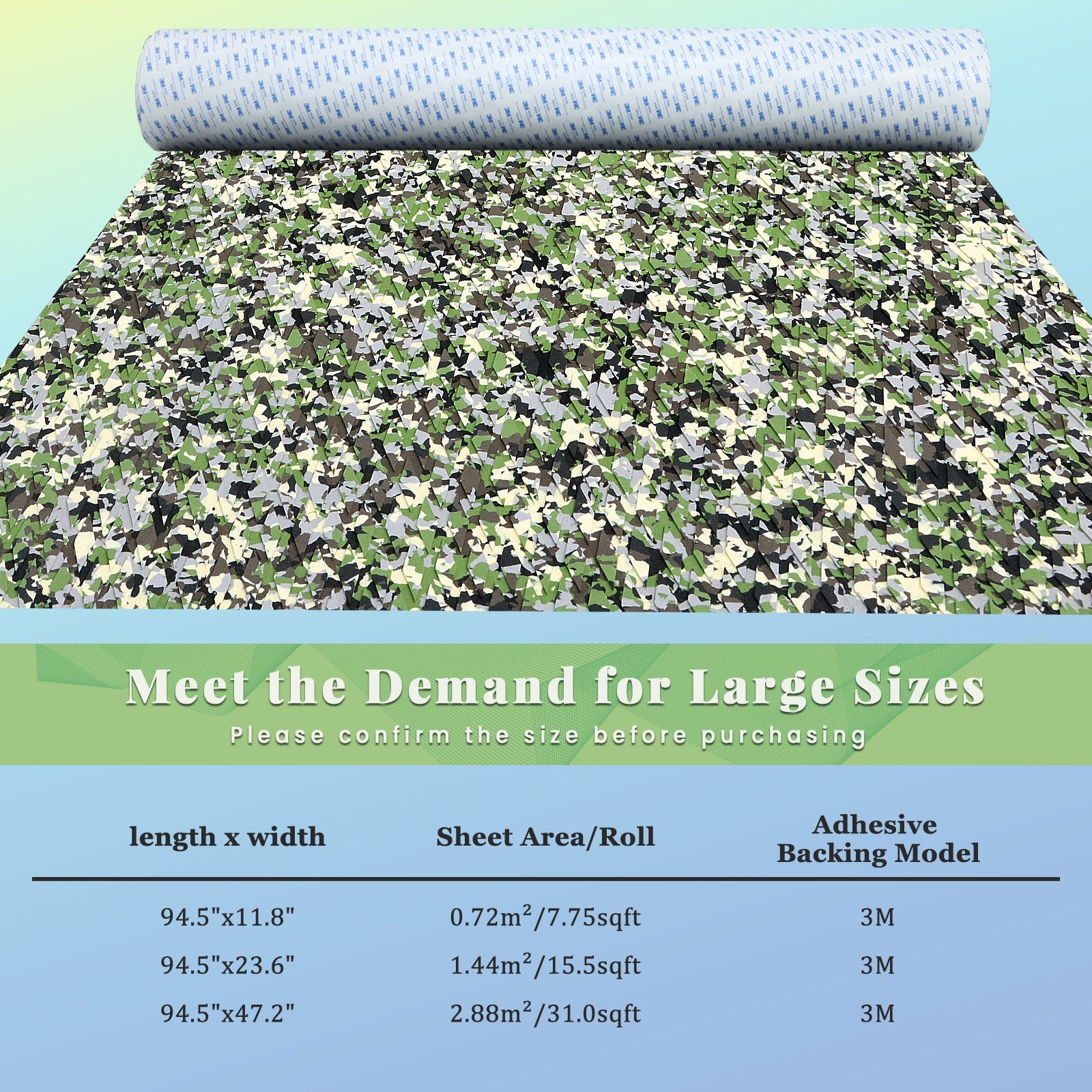 Jungle Camo EVA Foam Sheet – Small Diamond Pattern