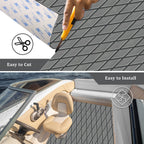 Engraved Large Diamond EVA Foam Sheet – Dark Gray & Black Boat Flooring - Hxbyx